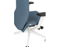 Kancelárska stolička s podrúčkami Starmit W - modrá / biela