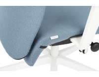 Kancelárska stolička s podrúčkami Starmit W - modrá / biela