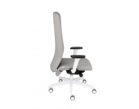 Kancelárska stolička s podrúčkami Starmit W - sivá / biela