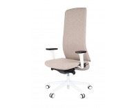 Kancelárska stolička s podrúčkami Starmit W - svetlohnedá / biela