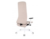 Kancelárska stolička s podrúčkami Starmit W - svetlohnedá / biela