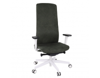 Kancelárska stolička s podrúčkami Starmit W - tmavosivá (Strong 04) / biela