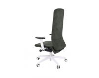 Kancelárska stolička s podrúčkami Starmit W - tmavosivá (Strong 04) / biela