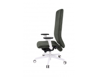 Kancelárska stolička s podrúčkami Starmit W - tmavosivá (Strong 04) / biela