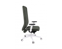 Kancelárska stolička s podrúčkami Starmit W - tmavosivá (Strong 04) / biela