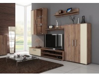 Šatníková skriňa Stella STE-05 2D - craft tobaco / krémová