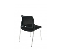 Konferenčná stolička Steny Net - čierna / chróm