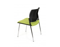 Konferenčná stolička Steny Net - zelená / čierna / chróm