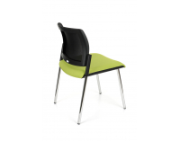 Konferenčná stolička Steny Net - zelená / čierna / chróm