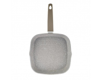 Grilovacia panvica s nepriľnavým povrchom Stone 26 cm - sivý kameň
