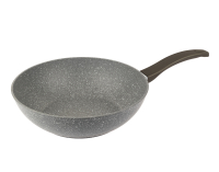 Wok panvica s nepriľnavým povrchom Stone 28 cm - sivý kameň