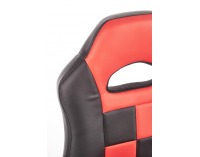 Detská stolička na kolieskach Storm - čierna / červená