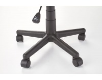 Detská stolička na kolieskach Storm - čierna / červená