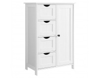 Jednodverová skrinka Stormi - biela