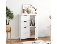 Jednodverová skrinka Stormi - biela