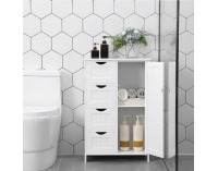 Jednodverová skrinka Stormi - biela