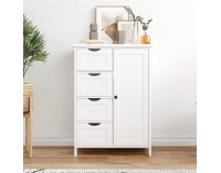 Jednodverová skrinka Stormi - biela