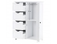 Jednodverová skrinka Stormi - biela