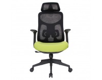 Kancelárske kreslo Sulivan - zelená / čierna