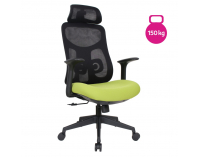 Kancelárske kreslo Sulivan - zelená / čierna