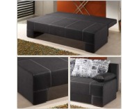 Rozkladacia pohovka s úložným priestorom Sun - chiro čierna / MF press