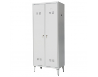 Kovová šatňová skriňa na nožičkách SUPE 300-02/480 NOZKI - svetlosivá