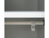 Kovová šatňová skriňa SUPE 300-02 - grafit / modrá