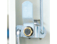 Kovová šatňová skriňa so šikmou strechou SUPE 400-01 DASZEK - svetlosivá