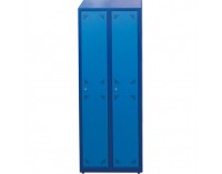 Školská šatňová skrinka s dvoma komorami SUS 300 02 - tmavomodrá / modrá