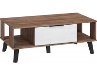 Konferenčný stolík Sven SVN-05 - craft tobaco / craft biely