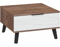 Konferenčný stolík Sven SVN-06 - craft tobaco / craft biely