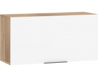 Skrinka na stenu Sven SVN-16 - sonoma svetlá / biely lesk