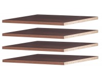 Police do šatníkovej skrine (4 ks) Meris 8 - čerešňa