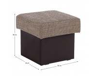 Taburetka T1 - cappuccino / tmavohnedá