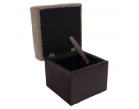 Taburetka T1 - cappuccino / tmavohnedá