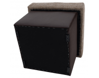 Taburetka T1 - cappuccino / tmavohnedá