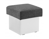 Taburetka T1 - sivá (Sawana 05) / biela (Soft 17)