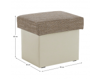 Taburetka T2 - cappuccino / béžová