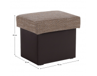 Taburetka T2 - cappuccino / tmavohnedá