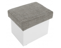 Taburetka T2 - sivá (Berlin 01) / biela (Soft 17)