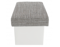 Taburetka T2 - sivá (Berlin 01) / biela (Soft 17)