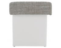 Taburetka T2 - sivá (Berlin 01) / biela (Soft 17)