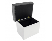 Taburetka T2 - sivá (Sawana 05) / biela (Soft 17)