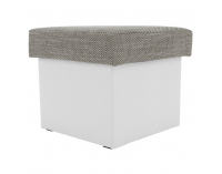 Taburetka T3 - sivá (Berlin 01) / biela (Soft 17)