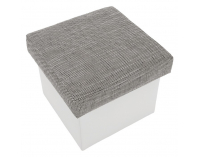 Taburetka T3 - sivá (Berlin 01) / biela (Soft 17)