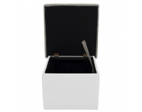 Taburetka T3 - sivá (Berlin 01) / biela (Soft 17)