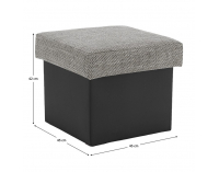 Taburetka T3 - sivá / čierna