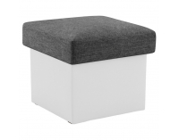 Taburetka T3 - sivá (Sawana 05) / biela (Soft 17)