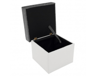 Taburetka T3 - sivá (Sawana 05) / biela (Soft 17)