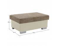 Taburetka T4 - cappuccino / béžová